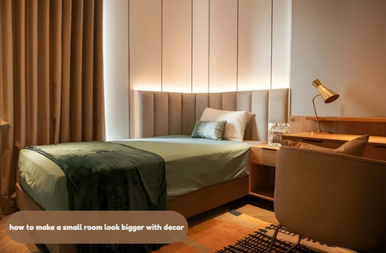 how to make a small room look bigger with decor