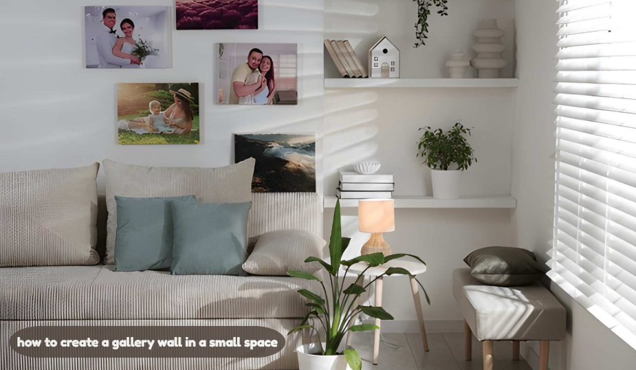 how to create a gallery wall in a small space