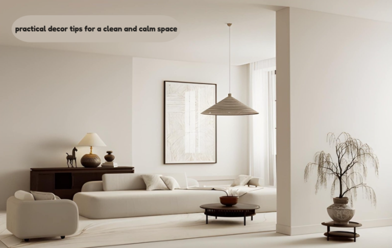 practical decor tips for a clean and calm space