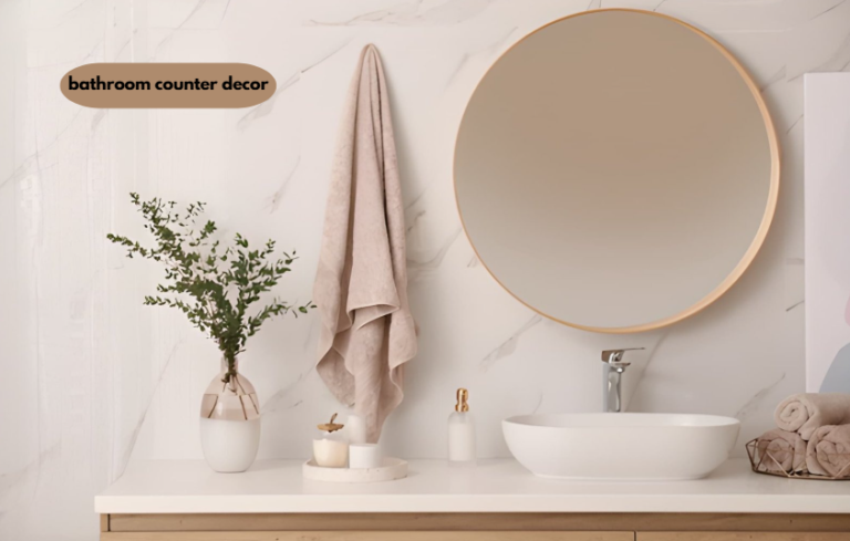 bathroom counter decor