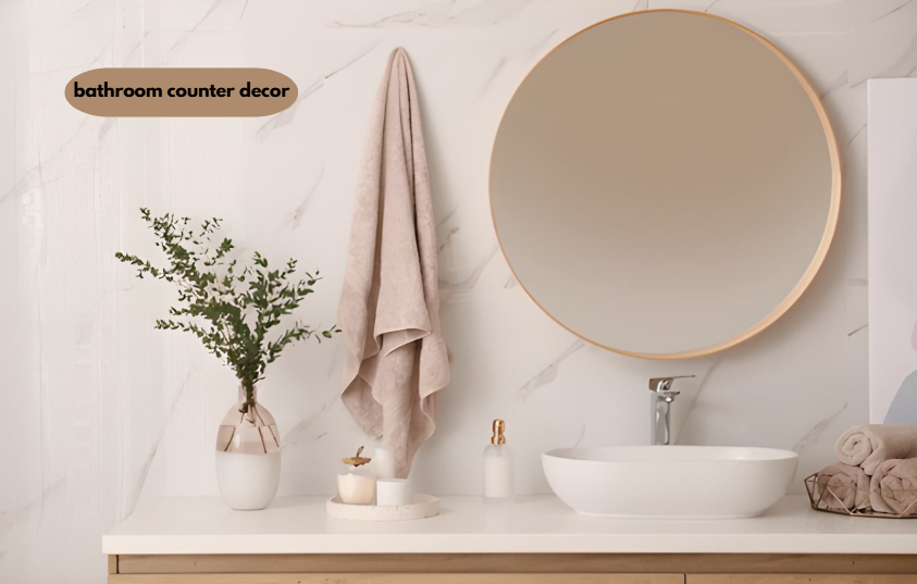 bathroom counter decor