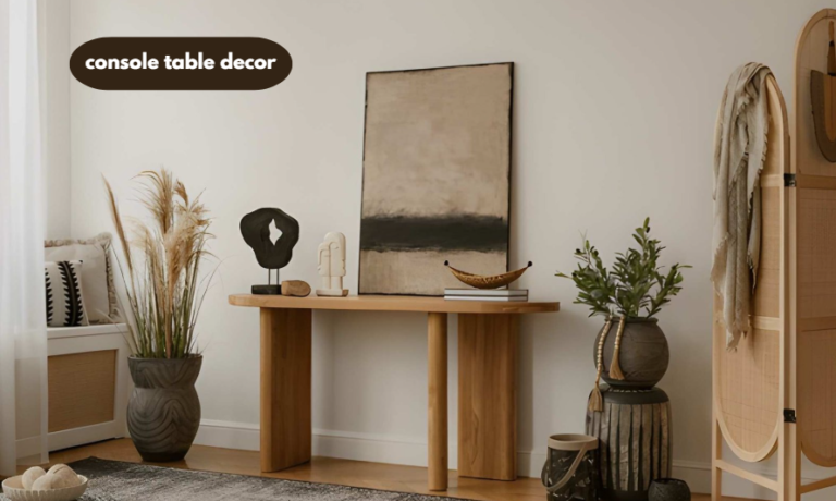 console table decor