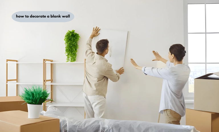 how to decorate a blank wall