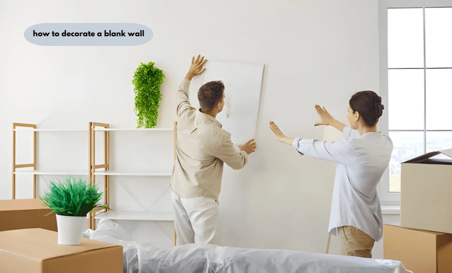 how to decorate a blank wall