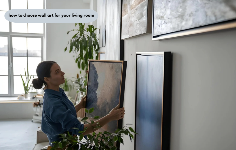 how to choose wall art for your living room