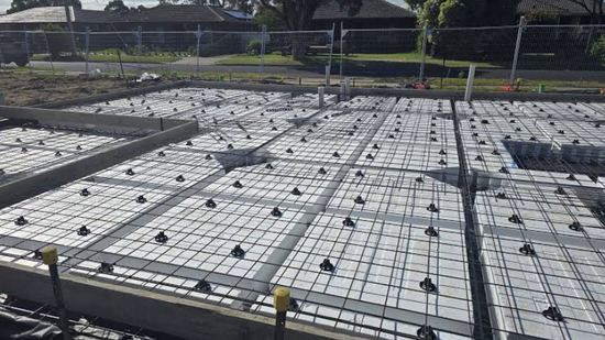 polystyrene waffle pods